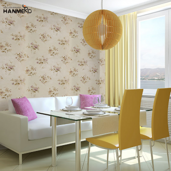 【Hanmero】純紙壁紙鄉村復古花紋臥室客廳電視背景歐式田園墻紙