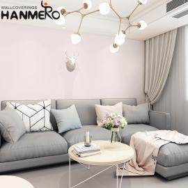 【Hanmero】北歐純色墻紙臥室簡約現代客廳長纖無紡布素色壁紙
