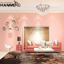 【Hanmero】北歐純色墻紙臥室簡約現代客廳長纖無紡布素色壁紙