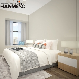 【Hanmero】北歐純色墻紙臥室簡約現代客廳長纖無紡布素色壁紙