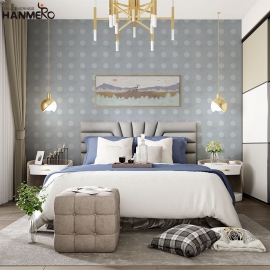 【Hanmero】現代簡約幾何圖形波點墻紙無紡布客廳臥室電視背景墻
